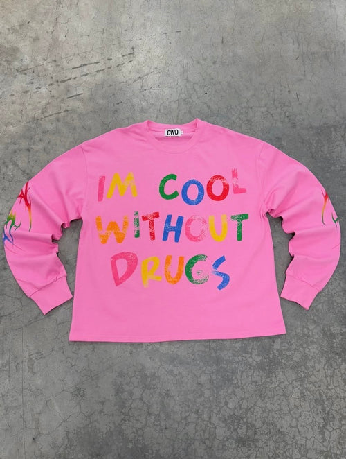 “IM COOL WITHOUT DRUGS” X 5STAR Long Sleeve Tee